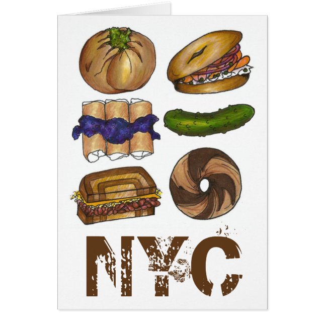 New York Foodie NYC Jewish Deli Pickle Bagel Knish (Vorne)