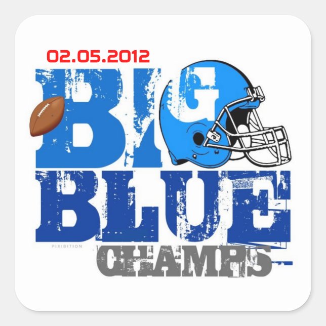 New York Football Champs 2012 Sticker (Vorderseite)