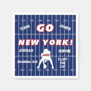 New York Football Family Paper Napkin Serviette