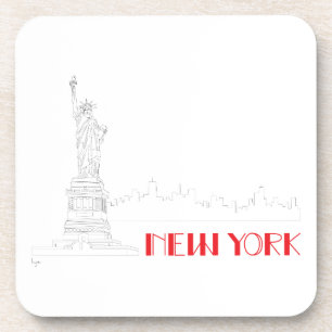 New York, Freiheitsstatue Cool Untersetzer