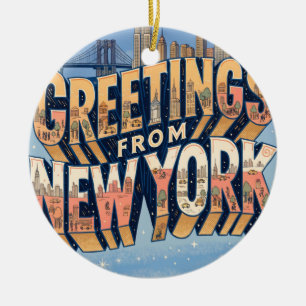 New York Freiheitsstatue Postkarten Kunst Keramik Ornament
