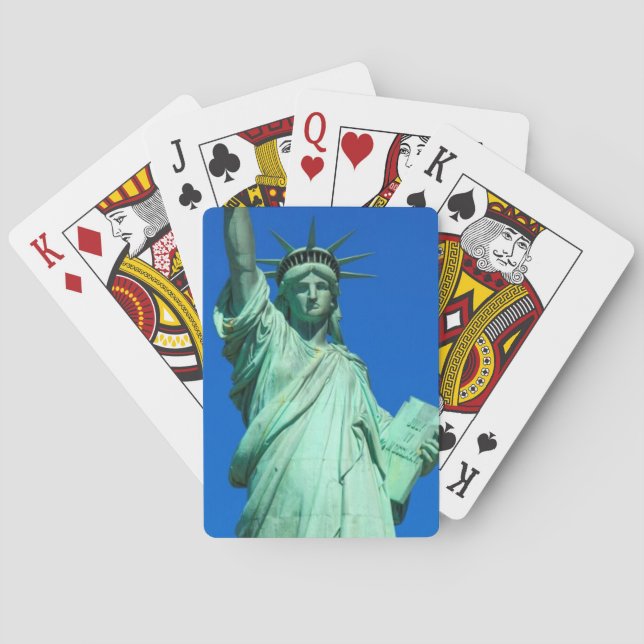 New York, Freiheitsstatue Spielkarten (Rückseite)