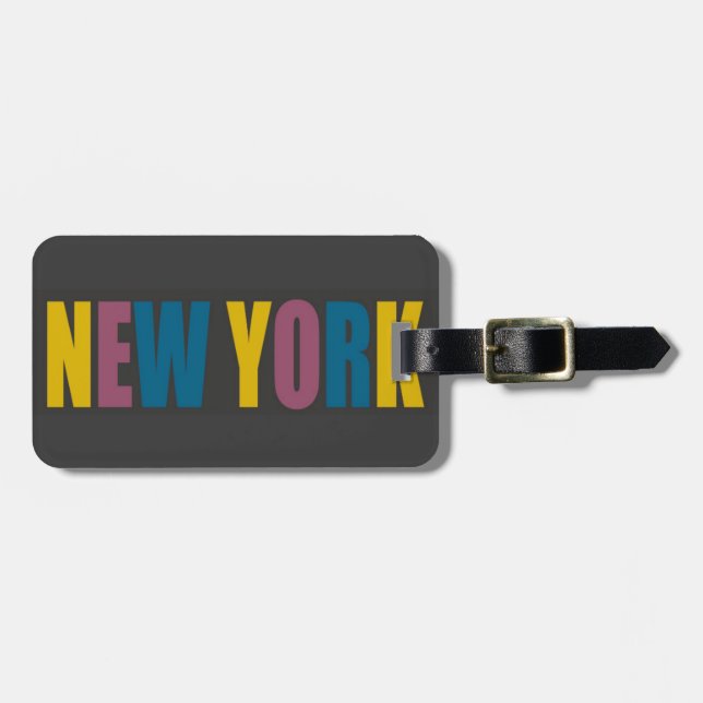New York Gepäckanhänger (Vorderseite horizontal)