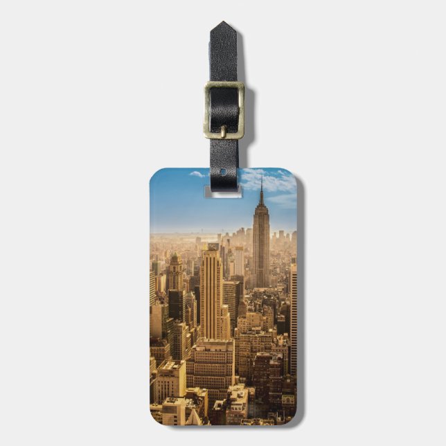 New York Gepäckanhänger (Vorderseite vertikal)