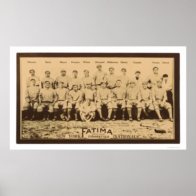 New York Giants Baseball 1913 Poster (Vorne)