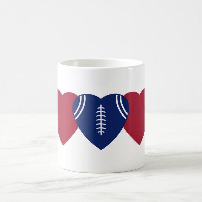 New York Giants Football Heart Design Kaffeetasse (Mittel)