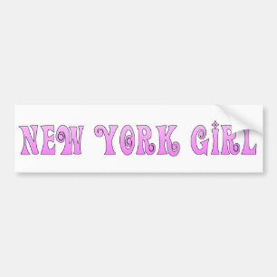 New York Girl Pink Autoaufkleber