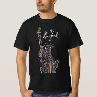 New York Glow: Farbenfrohe Freiheit T-Shirt