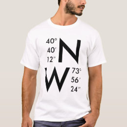New York GPS koordiniert | ALLE MÖGLICHE T-Shirt