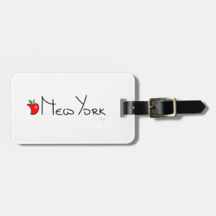 New York großes Apple Gepäckanhänger