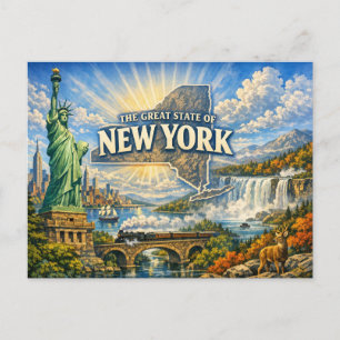 New York Grußkarte Postkarte