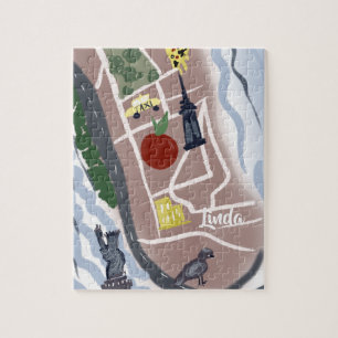 New York Hand Drawing Künstlerisch Kids City