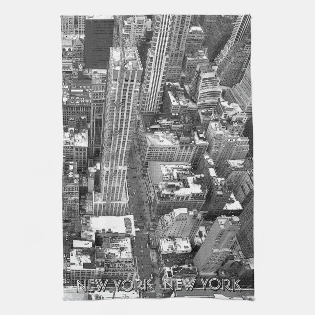 New York Handtuch Personalisiert NYC Souvenir Teet (Vertikal)