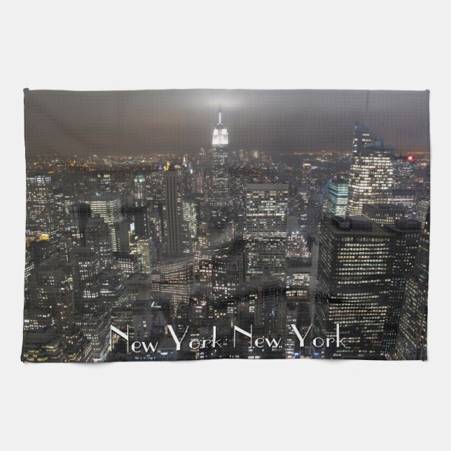 New York Handtuch Personalisiert NYC Souvenir Teet (Horizontal)