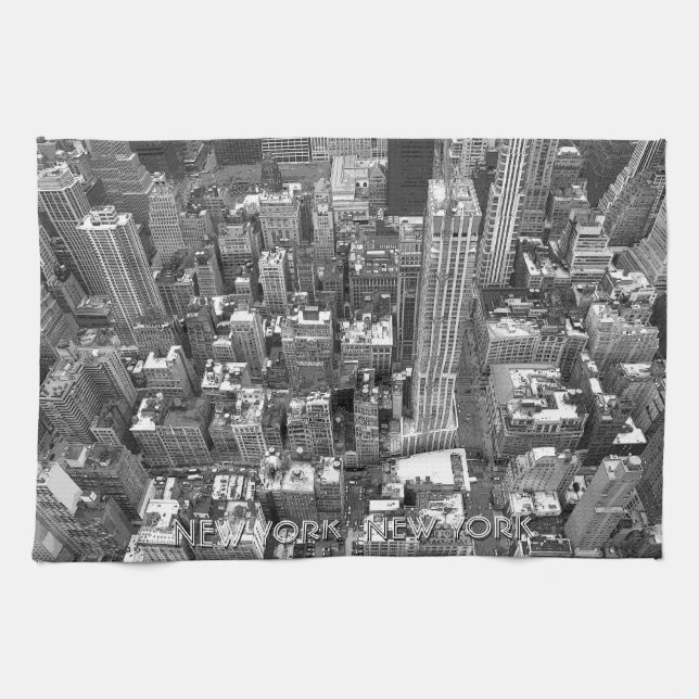 New York Handtuch Personalisiert NYC Souvenir Teet (Horizontal)