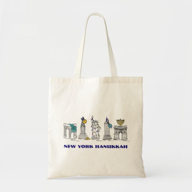 New York Hanoukka NYC Chanukah Sac fourre-tout de  (Devant)