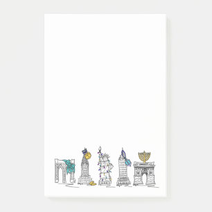 New York Hanukkah Happy Chanukah NYC Holiday Post-it Klebezettel
