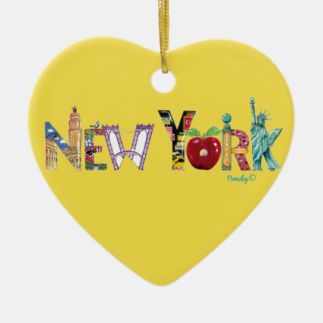 New York Heart Ornament (Vorne)