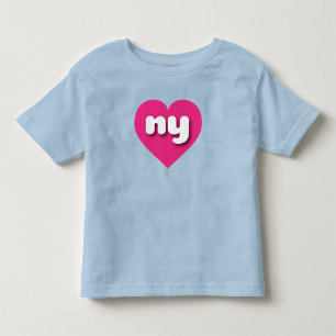 New York heiß rosa Herz - I Liebe Kleinkind T-shirt