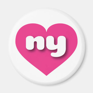 New York heiß rosa Herz - I Liebe Magnet