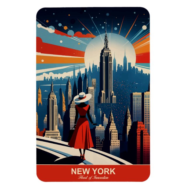 New York: Herz der Innovation flexibel Magnet (Vertikal)