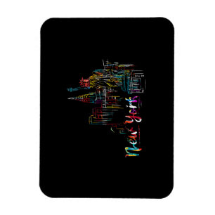 New York Himmel Herzschlag Statue der Freiheit I L Magnet