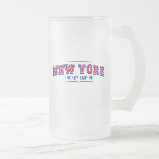 New York Hockey Empire 16 oz Mattiert Glass Tasse (Rechts)