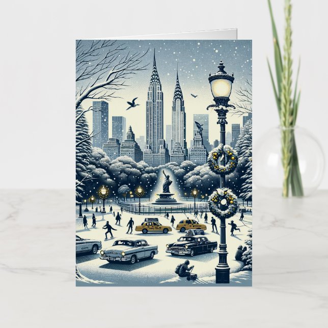New York Holiday Elegance - Anpassbare Weihnachten (Vorderseite)