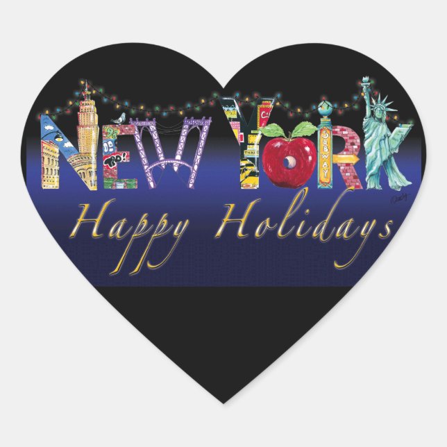 New York Holiday Sticker (Vorderseite)
