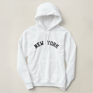 New York Hoodie Bestickter Hoodie