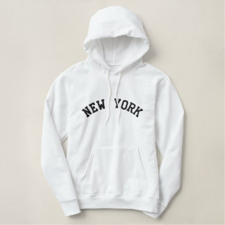 New York Hoodie Bestickter Hoodie