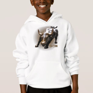 New York Hoodie Bull Statue Souvenir Shirt