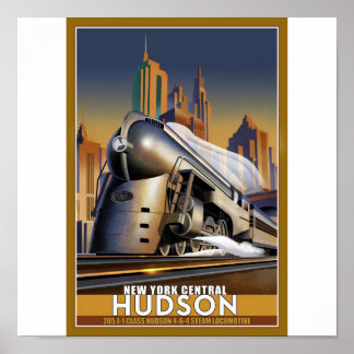 New York Hudson Loco Poster
