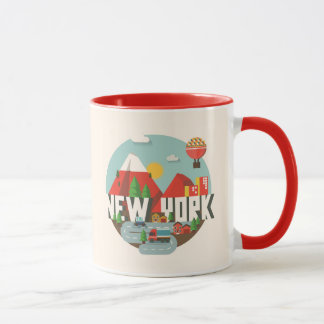New York im Entwurf Tasse