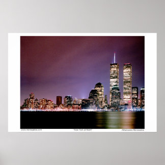 New York in der Nacht Poster