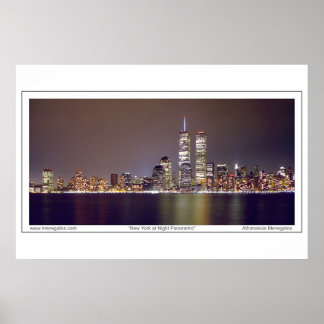 New York in der Nacht Poster