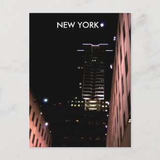 New York in der Nacht Postkarte
