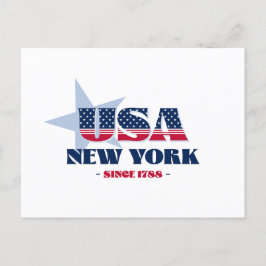 New York in Rot, Weiß und Blau Postkarte