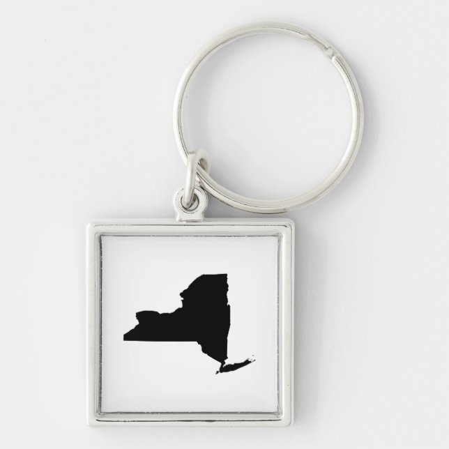 New York in Schwarz und Weiß Schlüsselanhänger (Vorne)