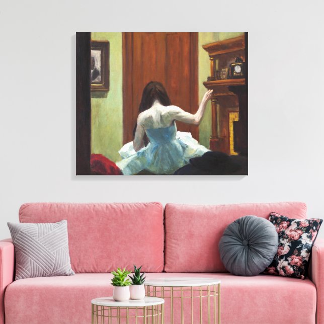 New York Interior | Edward Hopper | Leinwanddruck (Insitu (Wohnzimmer))