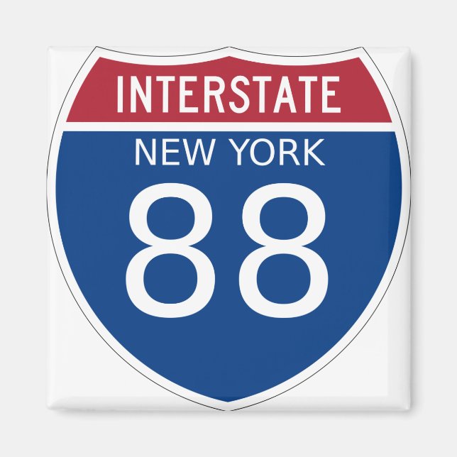 New York Interstate Sign Magnet (Vorne)