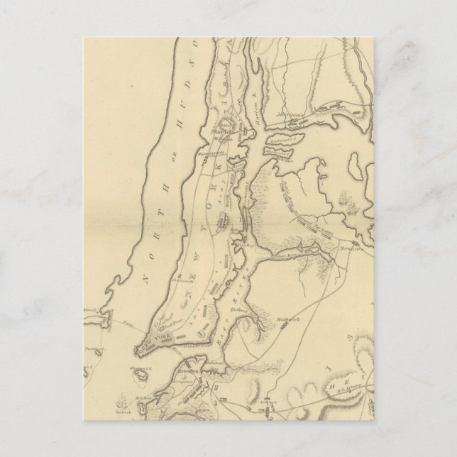 New York Island, Teil von Long Island Postkarte (Vorderseite)