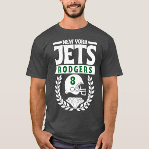 New York Jets Aaron Rodgers 8 Helmet American T-Shirt