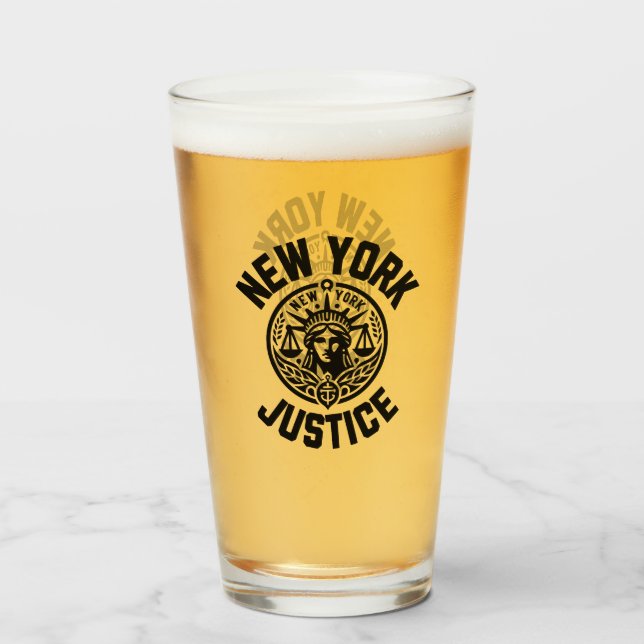 New York Justice, New York Strong Glas (Rückseite (gefüllt))