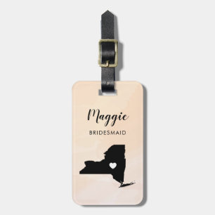 New York Karte Gepäckanhänger, Hochzeitsgesellscha Gepäckanhänger