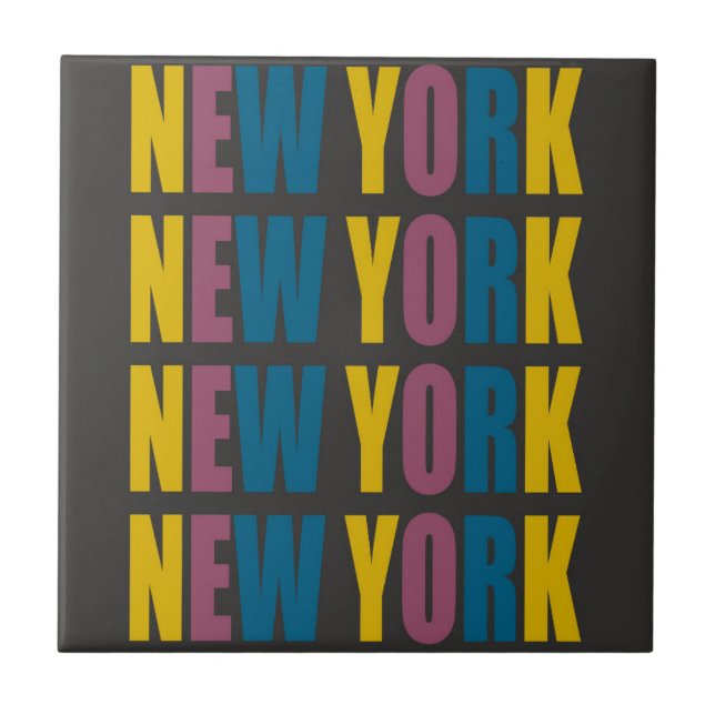 New York Keramik Tile Fliese (Vorderseite)