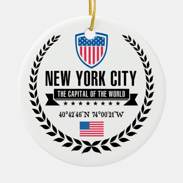 New York Keramikornament (Vorne)