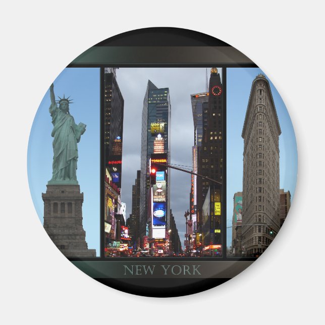 New York Kühlschrankmagnet NY Souvenir Magnet (Vorne)