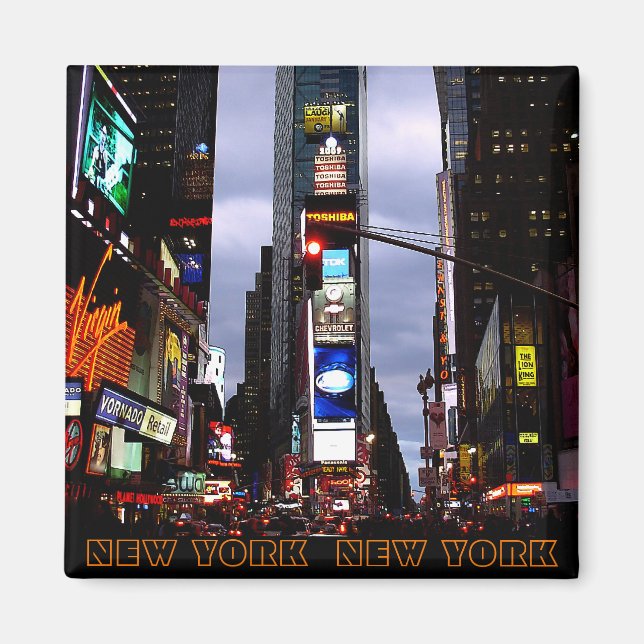 New York Kühlschrankmagnet NY Souvenir Magnet (Vorne)
