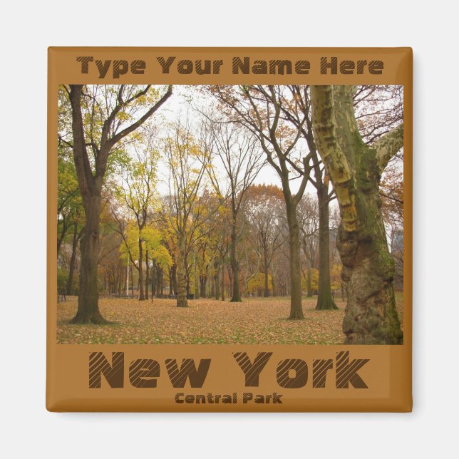 New York Kühlschrankmagnet Personalisiert NYC Magn (Vorne)